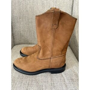 Red Wing 1105 Pecos 11" Soft Toe Pull On Work Boots Brown Sz 9.5